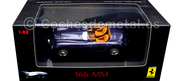 1948 Ferrari 166 MM Azul 1:43 Hot Wheels Elite P9939