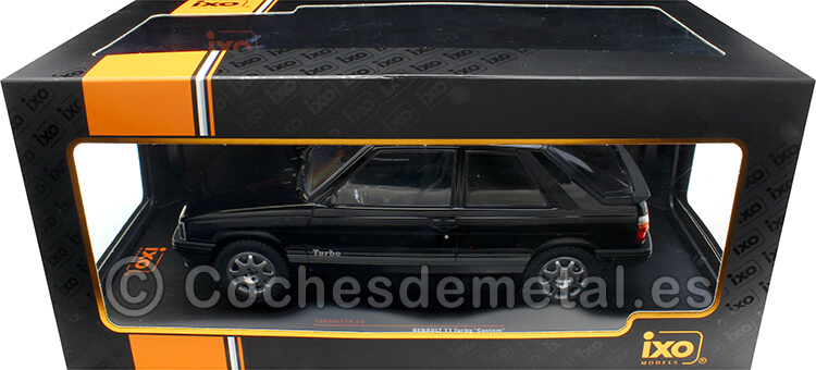 1987 Renault 11 R11 Turbo Custom Negro 1:18 IXO Models 18CMC179.22