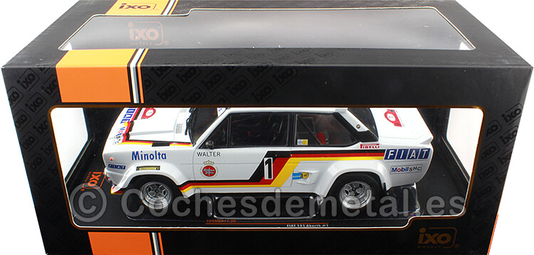 1979 Fiat 131 Abarth Nº1 Röhrl/Geistdörfer Ganador Rallye Hunsrück 1:18 IXO Models 18RMC077
