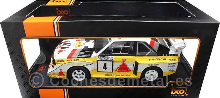 1985 Audi Sport Quattro S1 E2 Nº4 Blonqvist/Cederberg Rally 1000 Lagos 1:18 IXO Models 18RMC161A.22