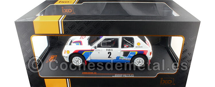 1985 Peugeot 205 T16 Nº2 Vatanen/Harryman Rally Monte Carlo 1:24 IXO Models 24RAL024A