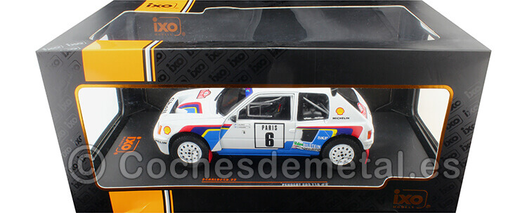 1985 Peugeot 205 T16 Nº6 Salonen/Harjanne Rally Monte Carlo 1:24 IXO Models 24RAL024B