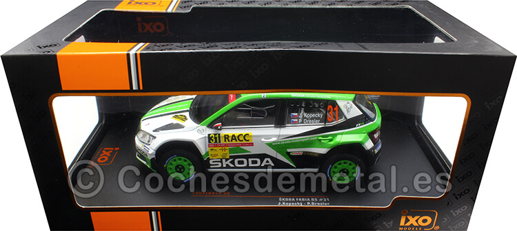2018 Skoda Fabia R5 Nº31 Kopezky/Dresler Rally Cataluña 1:24 IXO Models 24RAL031A.22