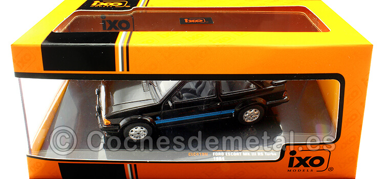 1984 Ford Escort MK III RS Turbo Negro 1:43 IXO Models CLC419N