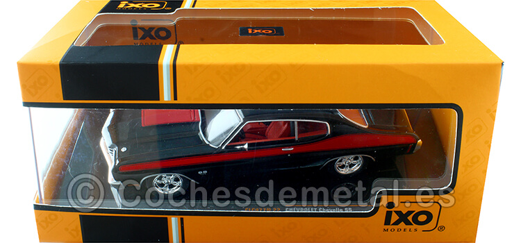 1970 Chevrolet Chevelle SS Negro/Rojo 1:43 IXO Models CLC477N.22