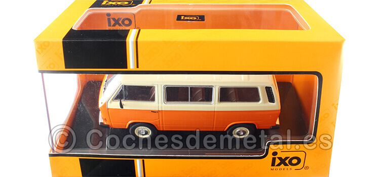 1981 Volkswagen VW Type II (T3) Caravelle Naranja/Beige 1:43 IXO Models CLC501N.22