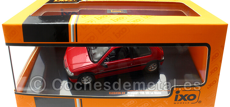 1993 Peugeot 106 XSI LeMans Rojo Metalizado 1:43 IXO Models CLC523N.22