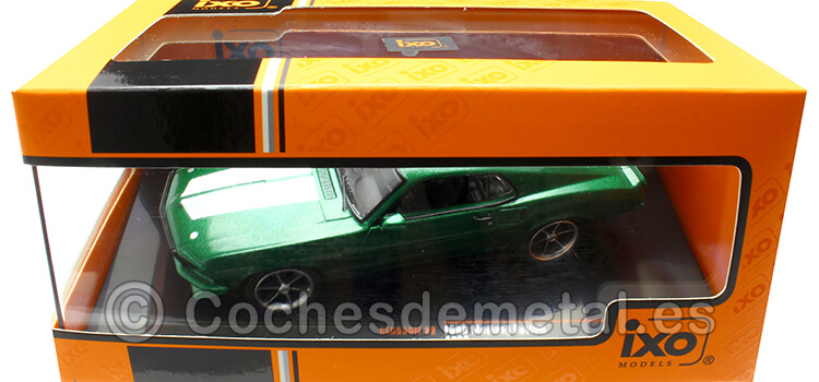 1969 Ford Mustang Fastback Custom Verde Metalizado/Blanco 1:43 IXO Models CLC530N.22