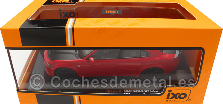 2021 Dodge Charger SRT Hellcat Rojo/Negro 1:43 IXO Models CLC534N.22