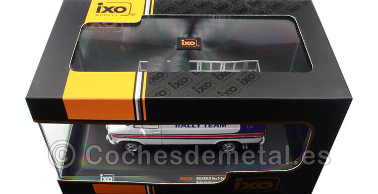 1983 Chevrolet G-Series Van Assistance with roof rack and wheels Rothmans, Rothmans Opel Rally Team,   1:43 IXO Models RAC374X