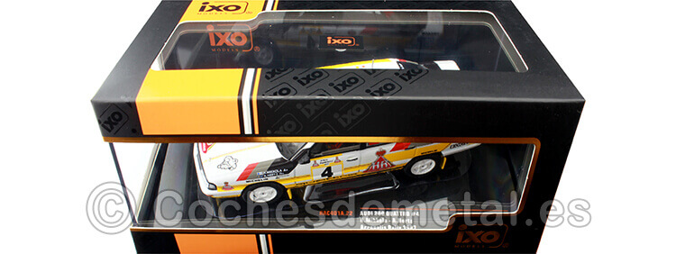 1987 Audi 200 Quattro Nº4 Mikkola/Hertz Rally Acrópolis 1:43 IXO Models RAC401A