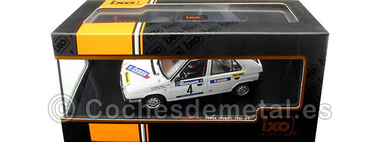 1989 Skoda Favorit 136 L Nº4 Krecek/Borivoj Rallye Valasskaa Zima 1:43 IXO Models RAC407A.22