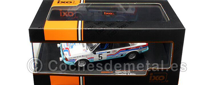 1988 Skoda 130 L Nº 5 Haugland/Willis Rallye Bohemia 1:43 IXO Models RAC408B