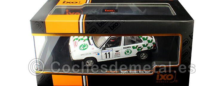 1993 Skoda Favorit 136L Nº11 Triner/Klima Rallye Monte Carlo 1:43 IXO Models RAC414B.22