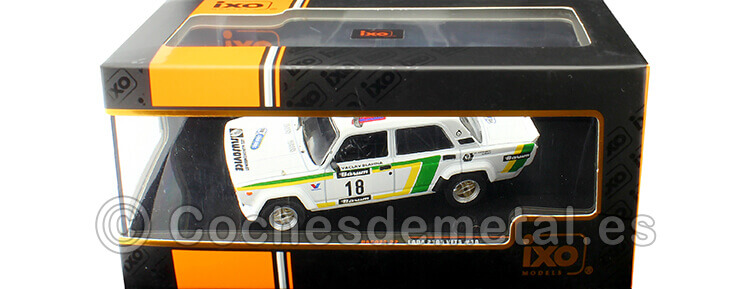 1988 Lada VAZ 2105 VFTS Nº18 Blahna/Schovanek Rally Barum Tribec 1:43 IXO Models RAC422.22