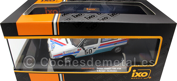 1989 Skoda Favorit 136L Nº50 Berger/Jakubec Rally Bohemia 1:43 IXO Models RAC431SP.22