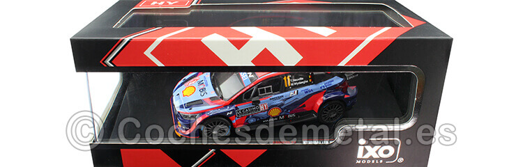 2022 Hyundai i20 N Rally1 WRC, Rally Monte Carlo , T.Neuville, M.Wydaeghe, 11  1:43 IXO Models RAM835