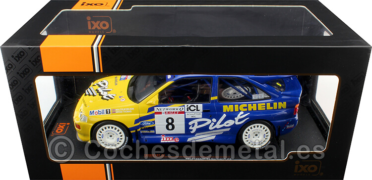 1993 Ford Escort RS Cosworth Nº8 Wilson/Thomas RAC Rallye 1:18 IXO Models 18RMC107
