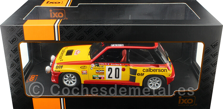 1981 Renault 5 Turbo Nº20 Saby/Le Saux Rally Monte Carlo 1:18 IXO Models 18RMC118.22