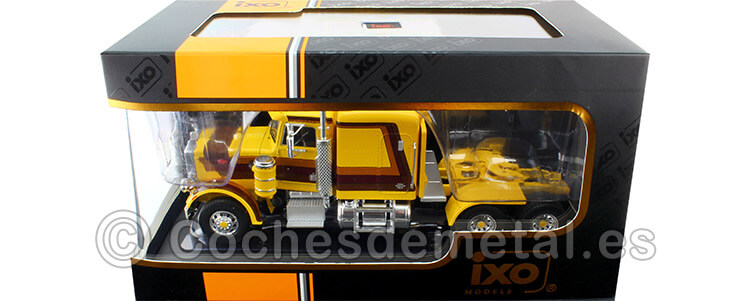 1973 Cabeza Tractora Peterbilt 359 Amarillo/Marrón 1:43 IXO Models TR134