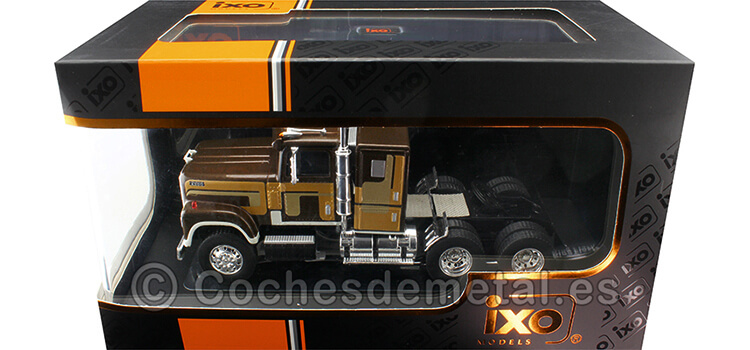 1980 Cabeza Tractora International Transtar 4300 Marrón Metalizado/Dorado 1:43 IXO Models TR142.22