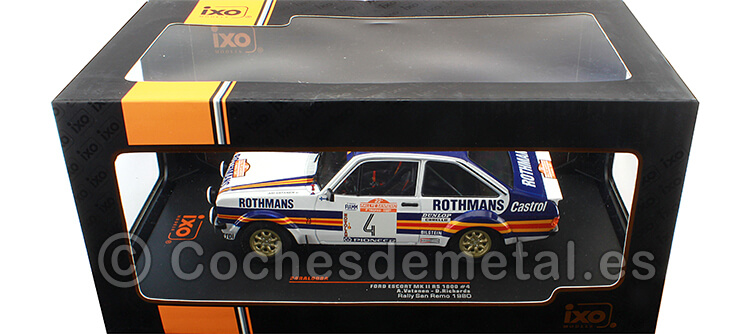 1980 Ford Escort RS 1800 MK II Nº4 Vatanen/Richards Rallye SanRemo 1:24 IXO Models 24RAL008A