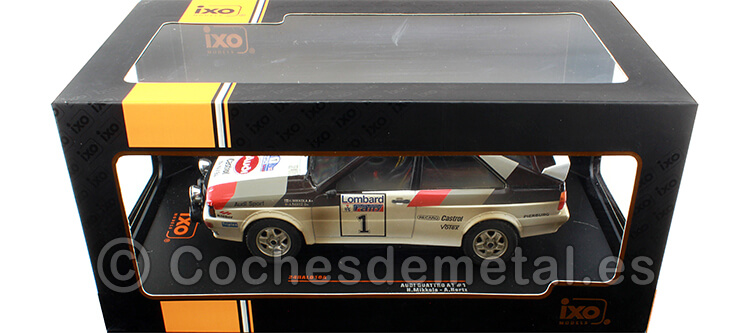 1982 Audi quattro A1 Nº1 Mikkola/Hertz Ganador Lombard RAC Rallye Sucio 1:24 IXO Models 24RAL010A