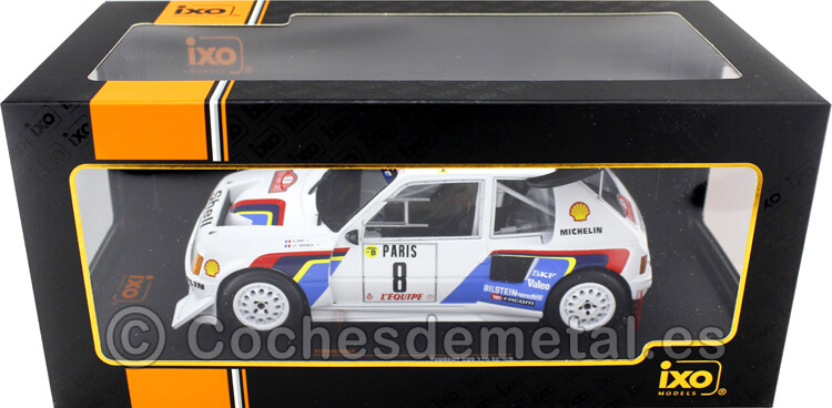 1986 Peugeot 205 T16 E2 Rallye Monte Carlo Saby/Fauchille 1.18 IXO Models 18RMC049C