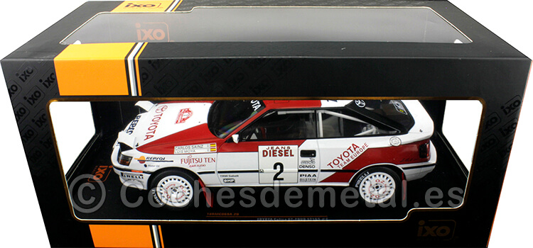 1990 Toyota Celica GT-4 (ST165) Nº2 Sainz/Moya Rallye San Remo 1:18 IXO Models 18RMC069A