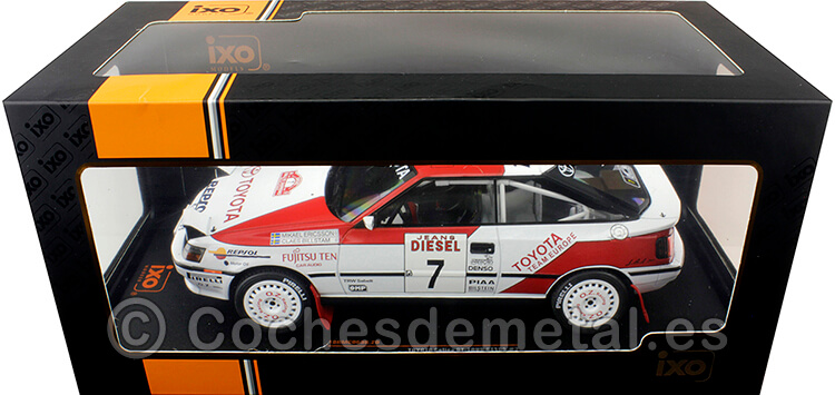 1990 Toyota Celica GT-4 (ST165) Nº7 Ericsson/Billstam Rallye San Remo 1:18 IXO Models 18RMC069B