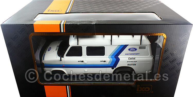 1985 Ford Transit MKII VAN Equipo Ford Rally Assistance con Accesorios 1:18 Ixo Models RMC073XE