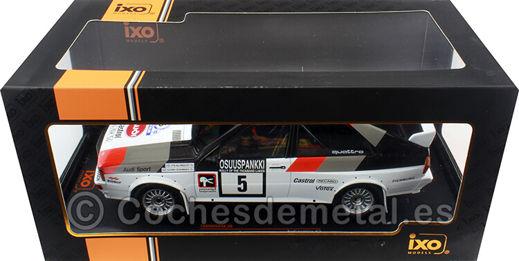1982 Audi Quattro Nº5 Blomqvist/Cederberg Segundo Rallye 1000 Lakes 1:18 IXO Models 18RMC094B