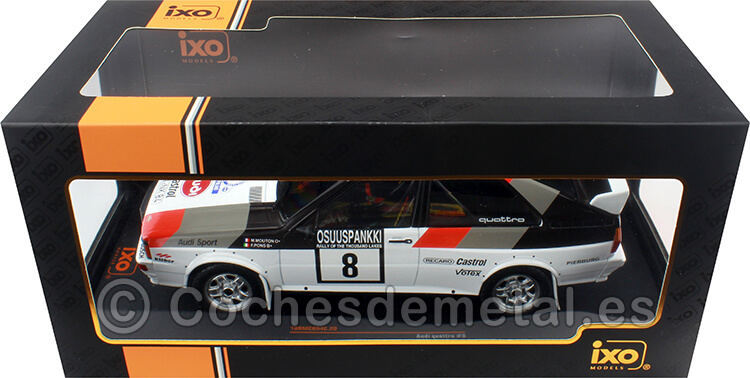 1982 Audi Quattro Nº3 Mikkola/Hertz Ganador Rallye 1000 Lakes 1:18 IXO Models 18RMC094A