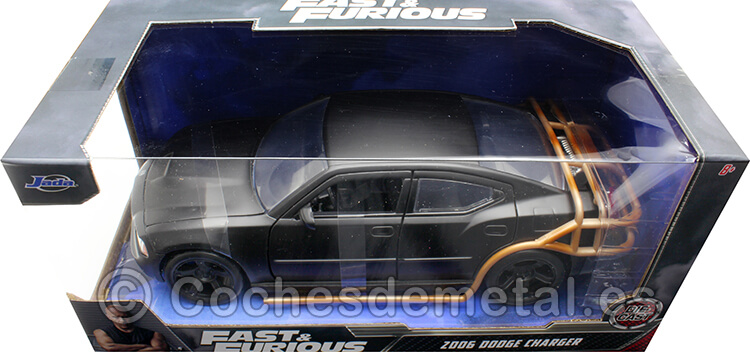 2006 Dodge Charger Fast & Furious Negro Mate 1:24 Jada Toys 33373 253203078