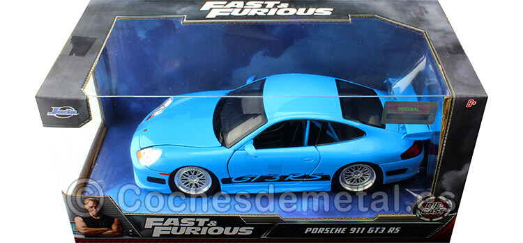 2011 Porsche 911 (996) GT3 RS Fast & Furious 5 Azul 1:24 Jada Toys 253203080