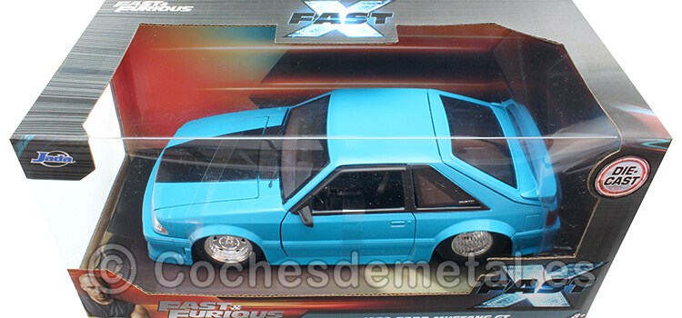 1989 Ford Mustang GT Fast & Furious Fast X Azul/Negro 1:24 Jada Toys 34922 253203098