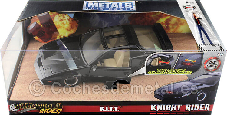 1982 Pontiac Firebird Knight Rider + Michel Knight KITT: El Coche Fantástico 1:24 Jada Toys 253255000 CTPL24003