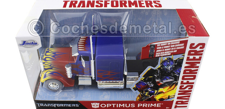 2007 Western Star Transformers T1 Optimus Prime Azul 1:24 Jada Toys 30446