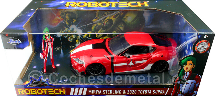 2020 Toyota Supra + Figura Miriya Sterling Serie de TV Robotech 1:24 Jada Toys 33679/253255053
