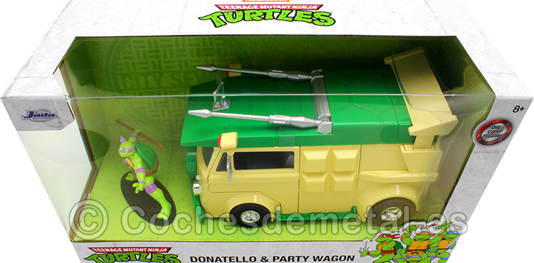 1984 Party Wagon + Donatello Tortugas Ninja 1:24 Jada Toys 34529 253285003