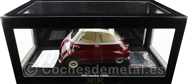 1959 BMW 250 Isetta Granate/Crema 1:12 KK-Scale KKDC120045