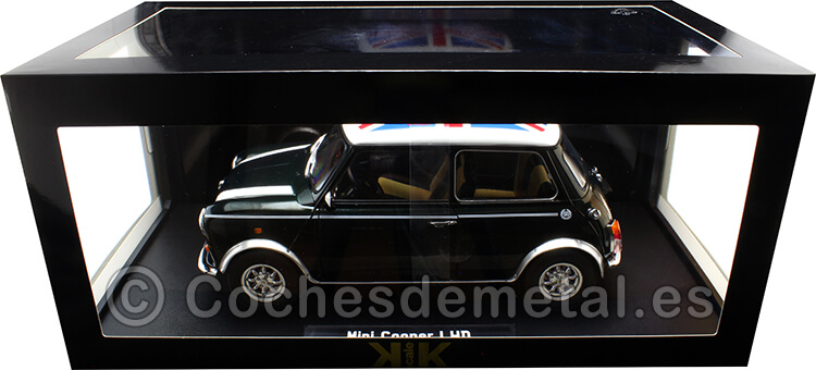 1997 Mini Cooper Sport Pack 1.3i Verde Oscuro Metalizado Con Bandera UK 1:12 KK-Scale KKDC120056L