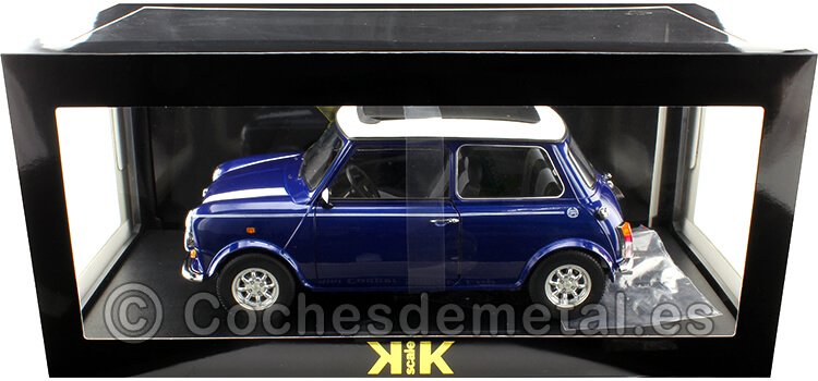 1997 Mini Cooper con Techo Corredizo Azul Metalizado 1:12 KK-Scale KKDC120073L