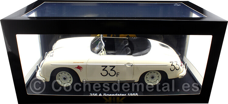 1955 Porsche 356 A Speedster Nº33 James Dean Blanco 1:12 KK-Scale KKDC120096