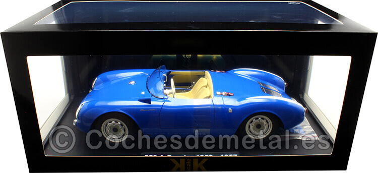 1956 Porsche 550A Spyder Azul/Blanco 1:12 KK-Scale KKDC120112