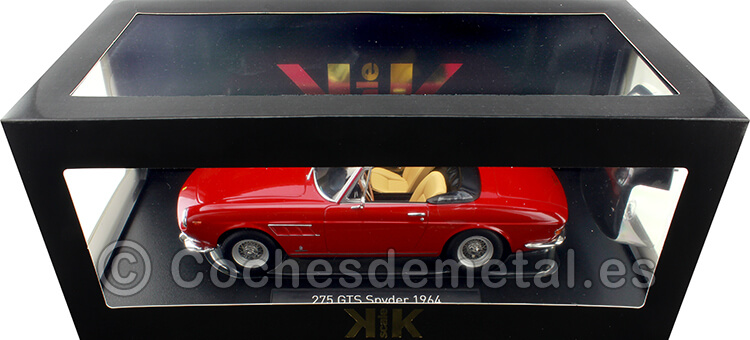 1964 Ferrari 275 GTS Pininfarina Spyder Rojo 1:18 KK-Scale 180247