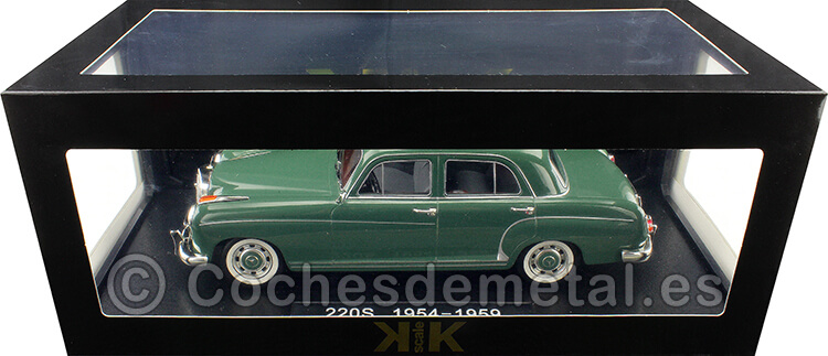 1956 Mercedes-Benz 220 S Limousine (W180 II) Verde 1:18 KK-Scale 180326