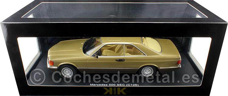 1987 Mercedes-Benz 500 SEC C126 Dorado Metalizado 1:18 KK-Scale 180335