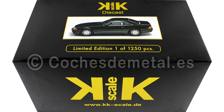 1993 Mercedes-Benz 500 SL (R129) Black Metallic 1:18 KK-Scale 180371
