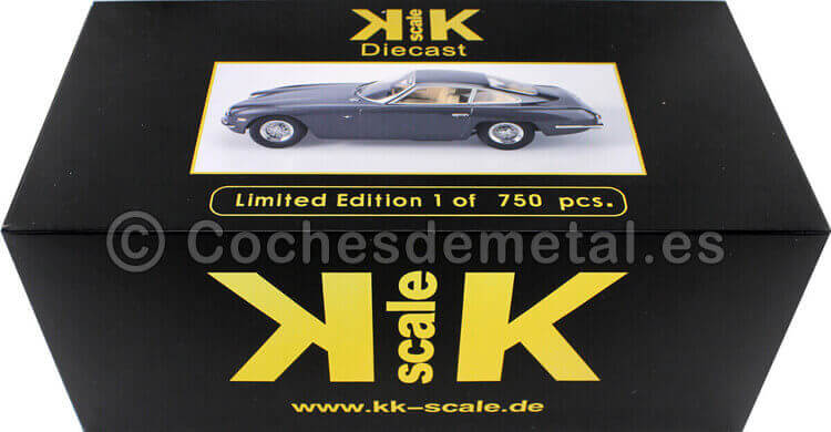 1965 Lamborghini 400 GT 2+2 Anthracit 1:18 KK-Scale 180392